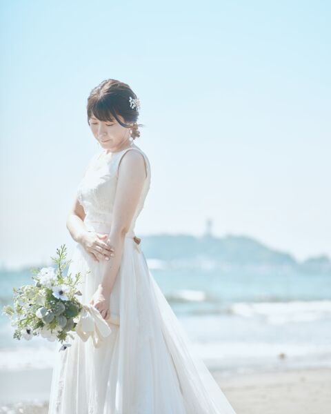 広がる海を背景に刻む【鎌倉】