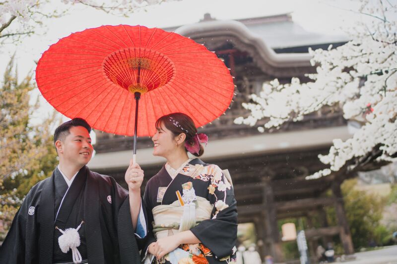 人気‼鎌倉寺院での桜フォト♪
