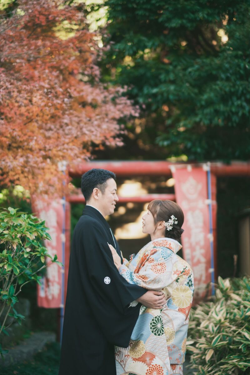 紅葉に染まる鎌倉寺院