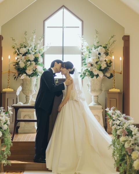 チャペルフォトのセレモニーカット