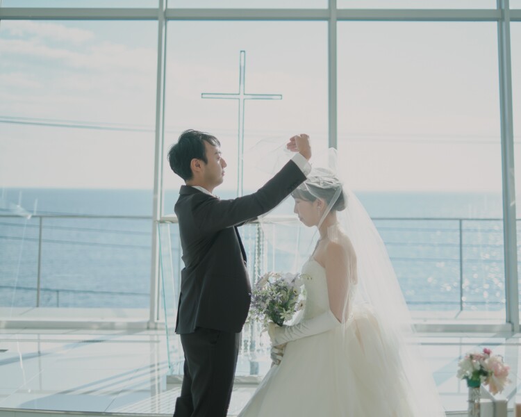 チャペルフォトのセレモニーカット