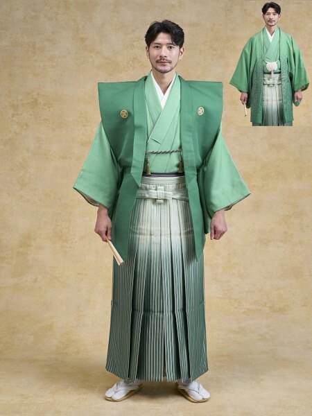 鮮やかな紋付袴