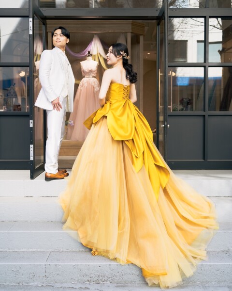 ドレスショップで、衣裳えらび放題フォト!