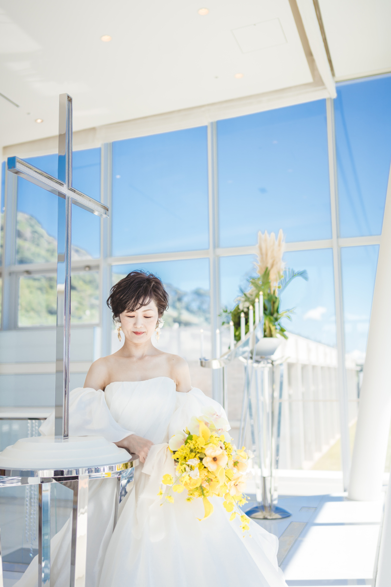 海が一望できるチャペルで‼　～鎌倉～