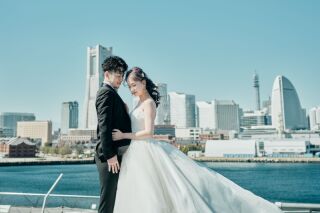 太陽に包まれて、大さん橋で記念フォト♪