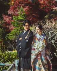 秋色に染まる寺院で記念の一枚【鎌倉】