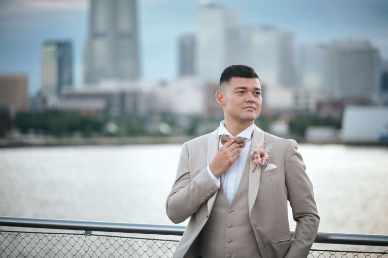 先輩カップルから学ぶ ~タキシードソロショット~