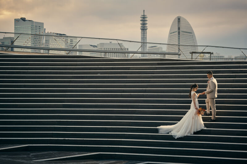 歴史を感じさせる場所で、記念の１枚を　～大さん橋～