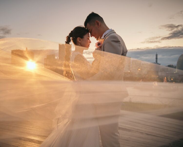 海と光が織りなす、ベールショット