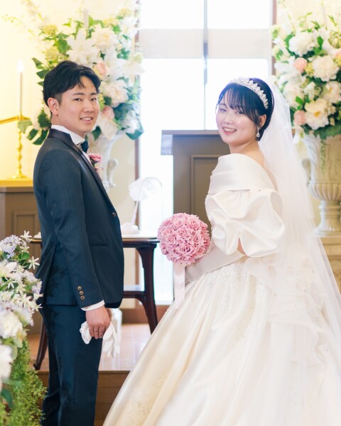 愛らしい振り向きショット!