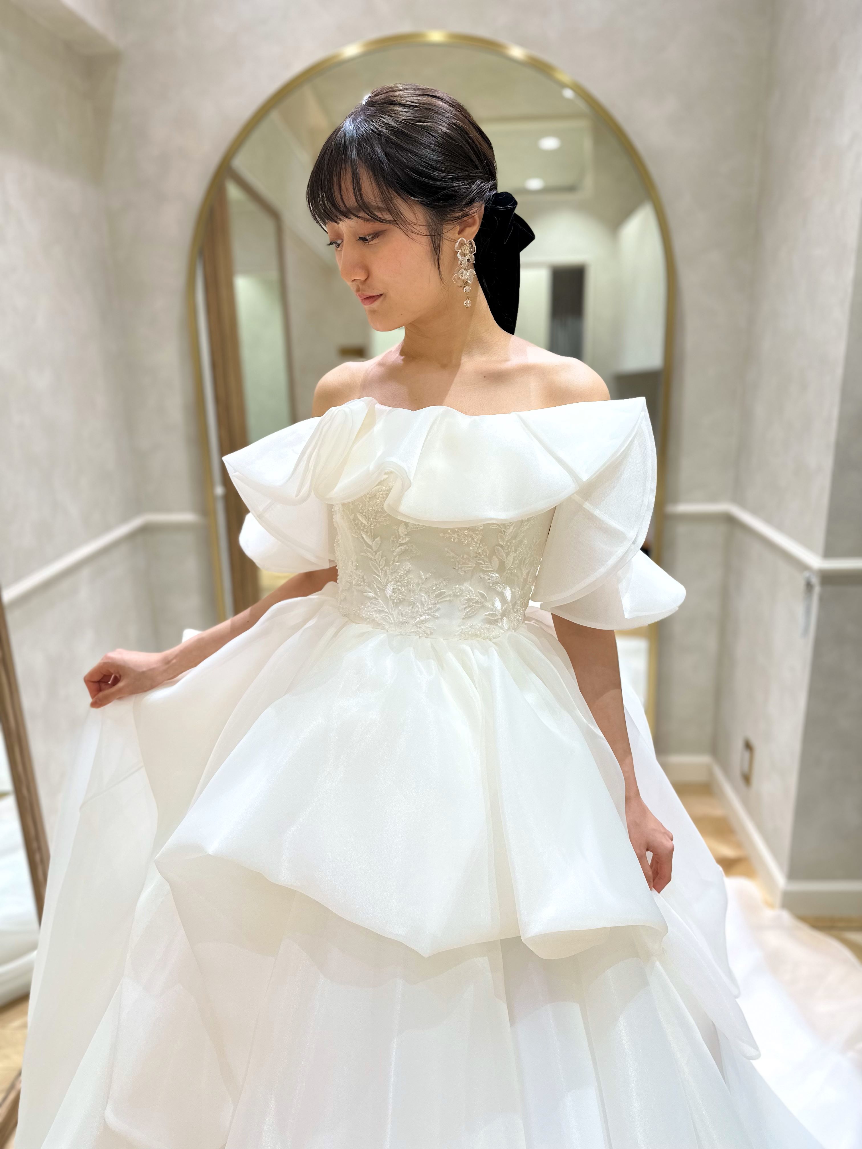 試着のみ美品♥️裏張り済　ダイアナ　絵画　ブライダル　ドレス　演奏会　レース　青 楽天市場】前撮りドレス ウェディングドレス【着後ﾚﾋﾞｭｰ特典