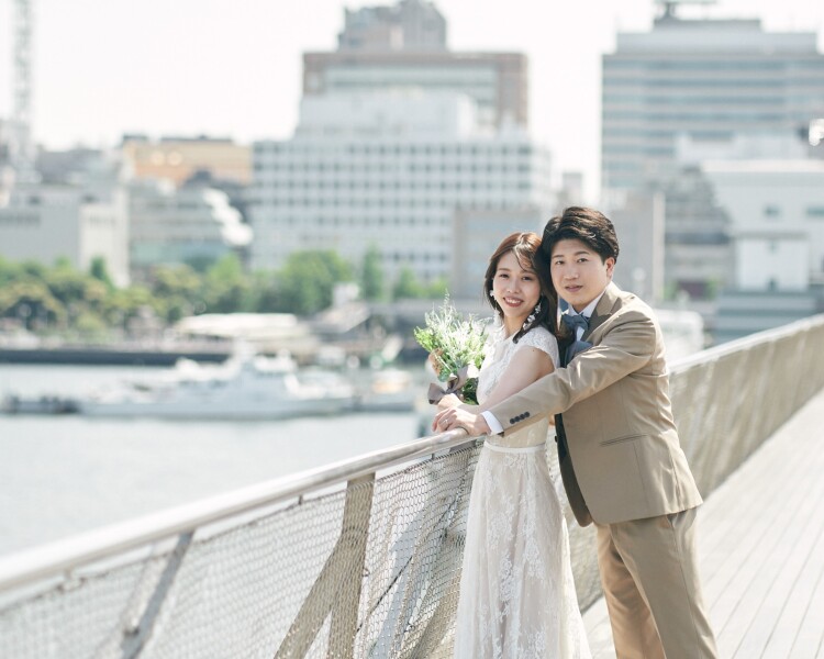 やさしい日差しの中で、大さん橋フォト♪
