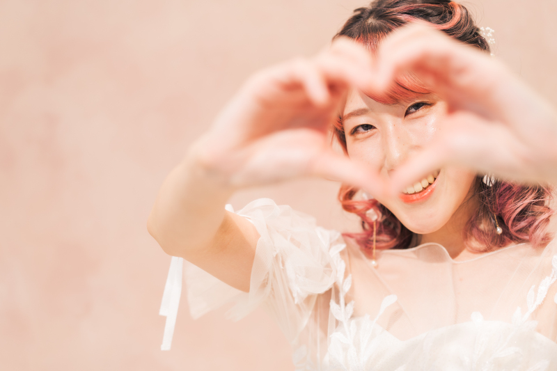 ご友人様とドレス着てフォト♡