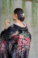 オリジナル和装　【藤 箔吹雪 】