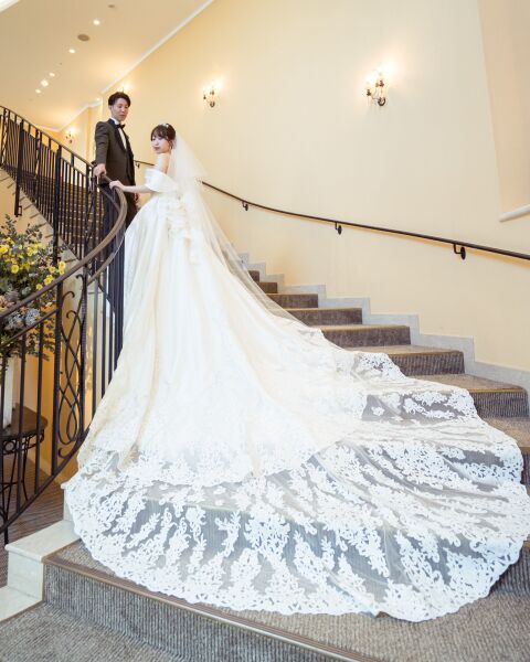 螺旋階段が映えるチャペルフォト【鎌倉】