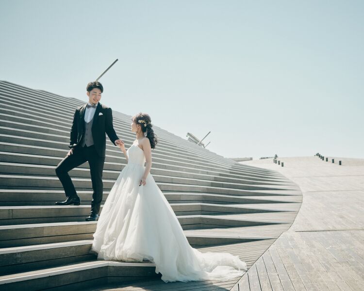 横浜の風景を眺めながら残す