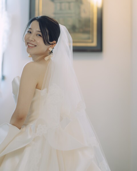 愛らしい振り向きショット!