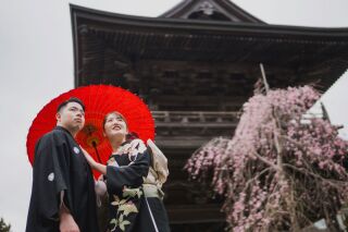 春の鎌倉で寺院ロケーションフォト♪