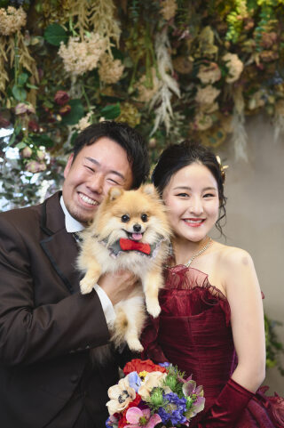 【ペット】洋装スタジオ撮影