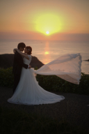 【夕日】洋装ロケーションフォト