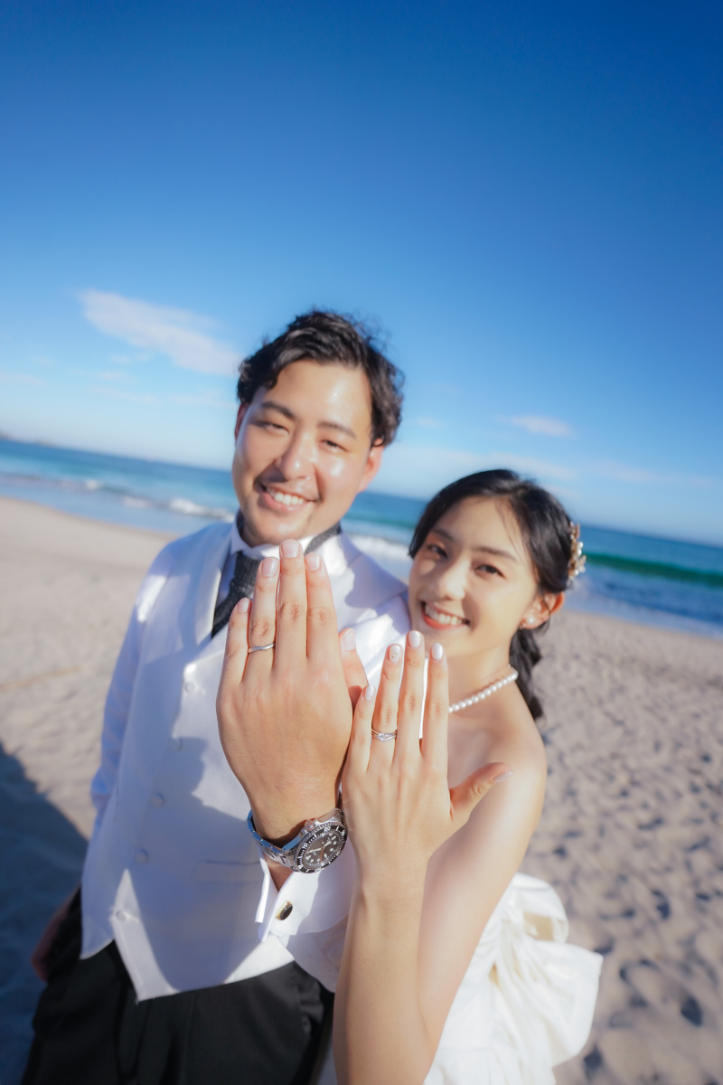 伊豆の海でロケーションフォト