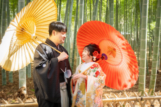 笑顔が咲く偕楽園フォトウェディング