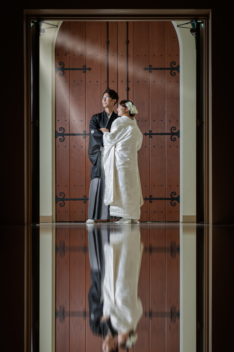 光と緑に包まれて ― 雅やかな和装フォトウェディング