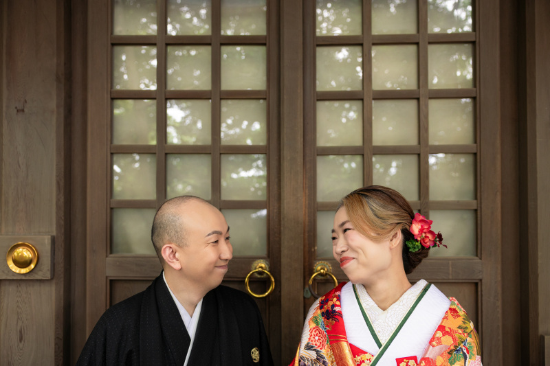 神社でフォトウェディング