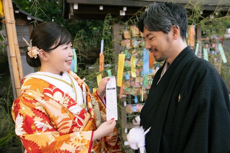 【スタジオAQUA】神社で和装前撮り
