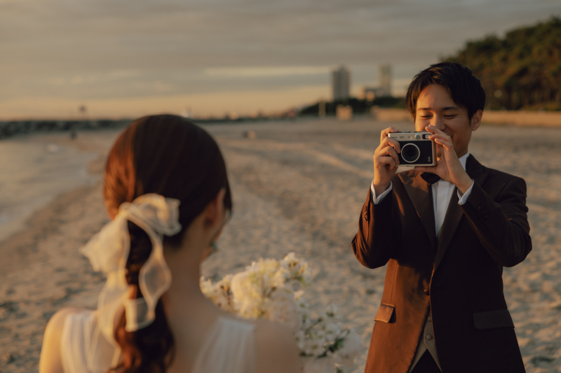 【スタジオAQUA】夕景の稲毛海浜公園ロケーション