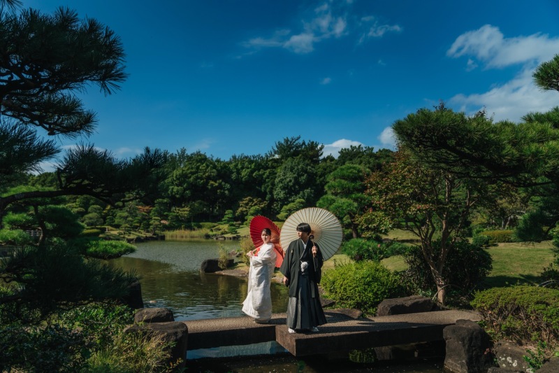 晴天!日本庭園!