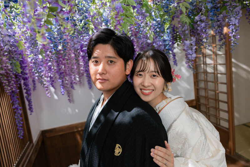 【スタジオAQUA】屋内庭園撮影でおふたりらしさを!