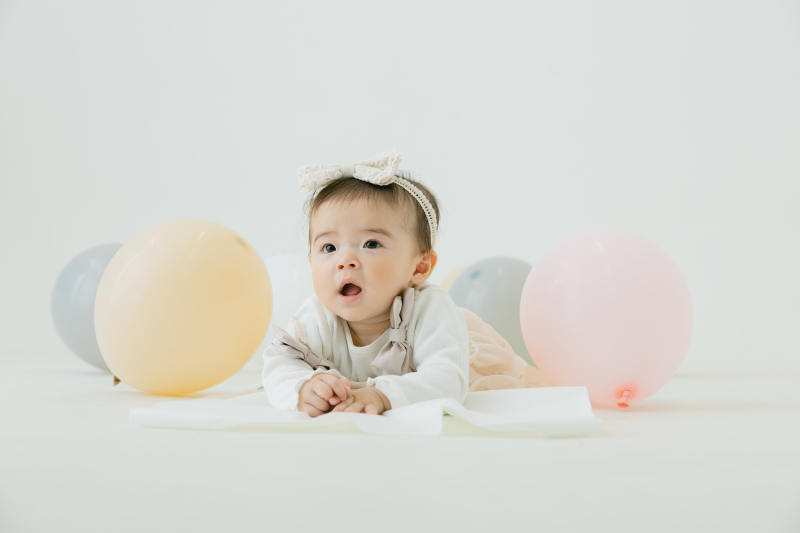 【スタジオAQUA】ライフフォトでのお子様ハーフバースデー撮影！