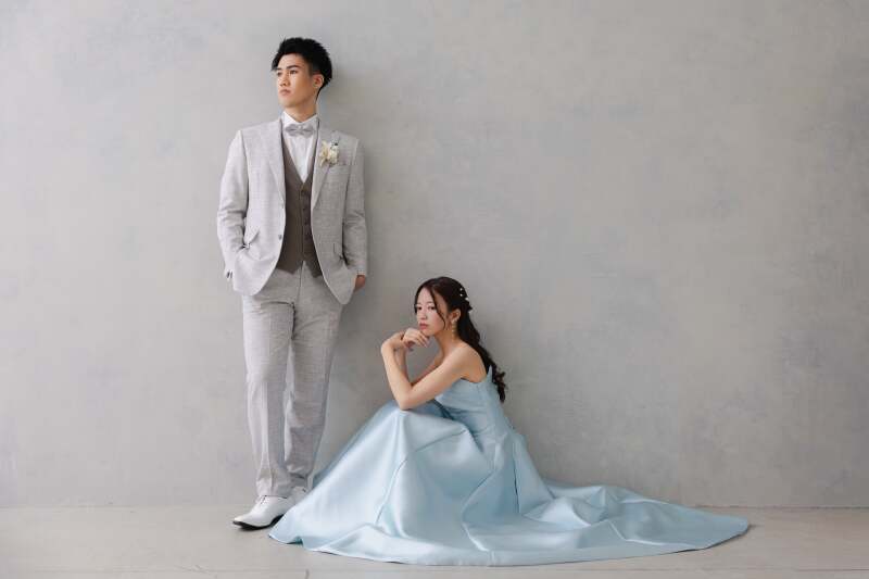 【スタジオAQUA】カラードレスでハウススタジオ撮影!