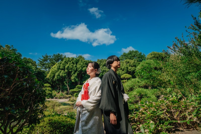 晴天!日本庭園!