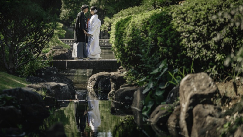 晴天!日本庭園!