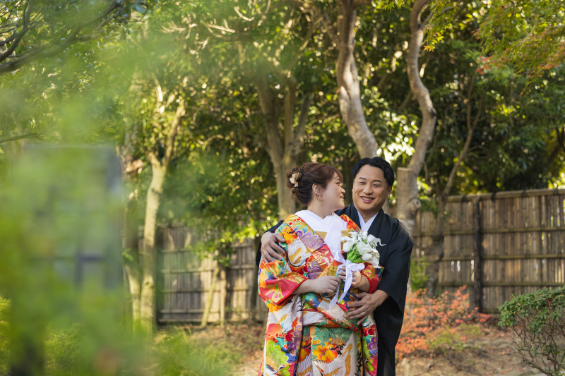 【スタジオAQUA】紅葉と一緒に和装撮影