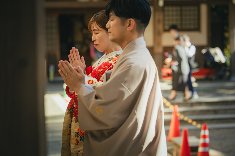 【スタジオAQUA】検見川神社での和装撮影