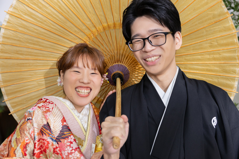 屋内庭園スタジオで和装撮影!