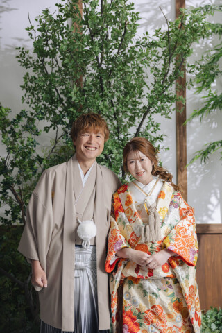 【スタジオAQUA】屋内庭園でステキな笑顔を写真に