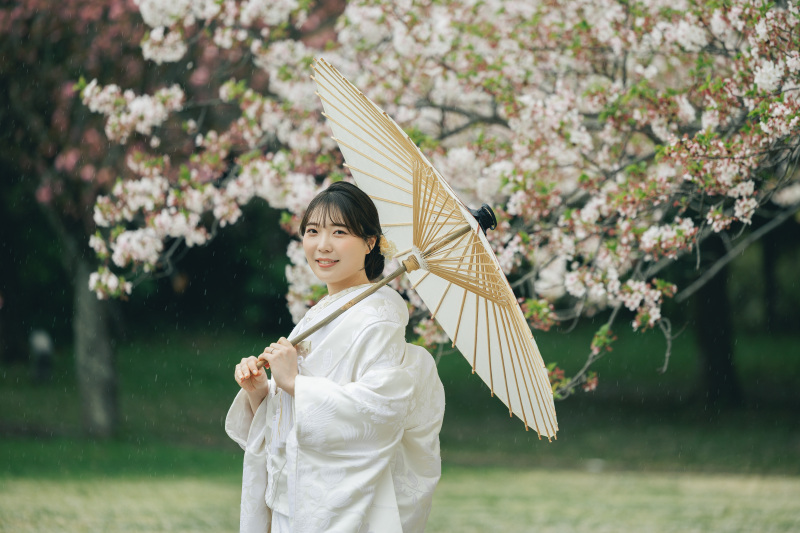 桜舞う青葉の森公園