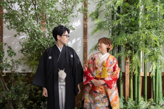 屋内庭園スタジオで和装撮影!
