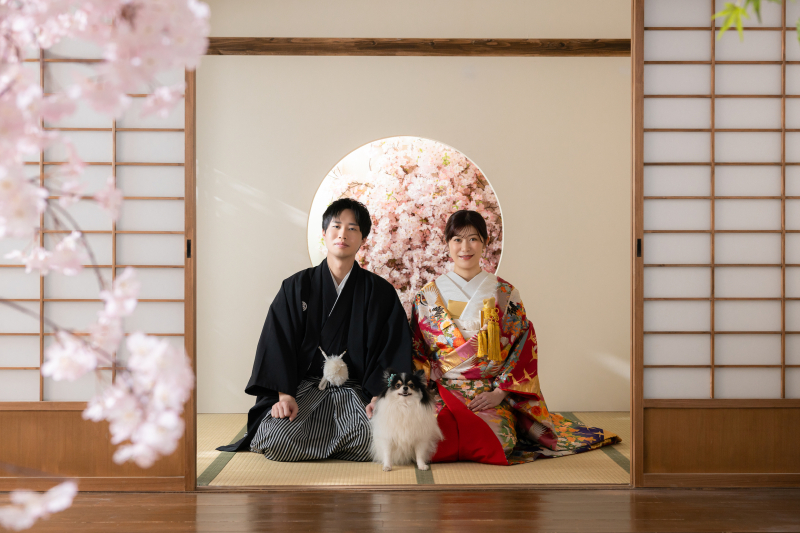 【スタジオAQUA】愛犬と一緒に和洋撮影!