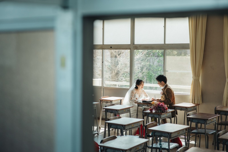 おふたりならではのプラン提案〜思い出の母校撮影〜