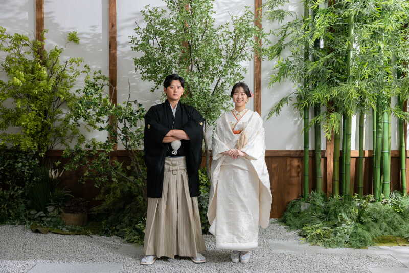 【スタジオAQUA】屋内庭園撮影でおふたりらしさを!