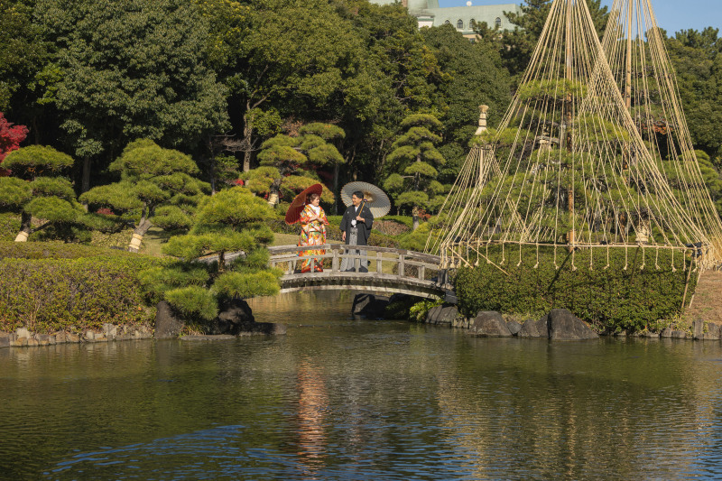 【スタジオAQUA】紅葉と一緒に和装撮影