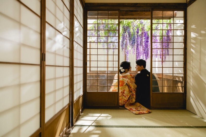 【スタジオAQUA】屋内庭園で2着撮影!