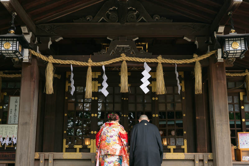 神社でフォトウェディング