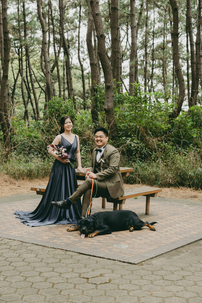 ワンチャンと稲毛で撮影!