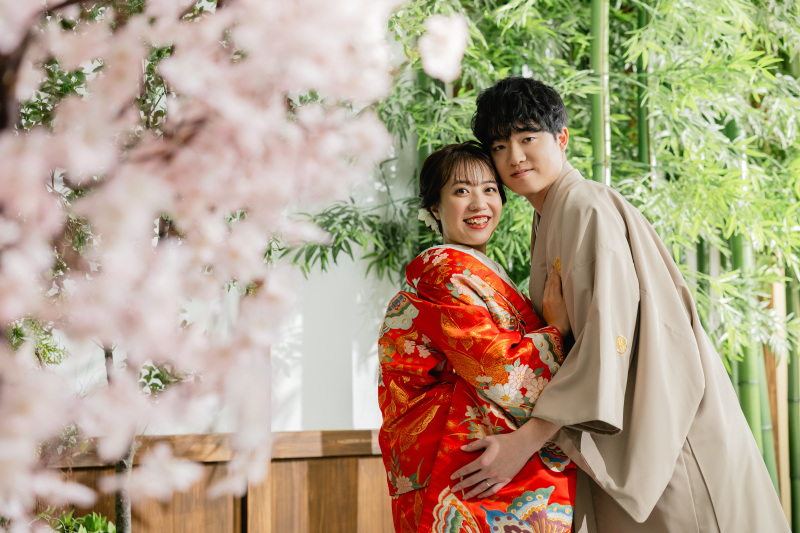 【スタジオAQUA】屋内庭園スタジオでお二人らしく！